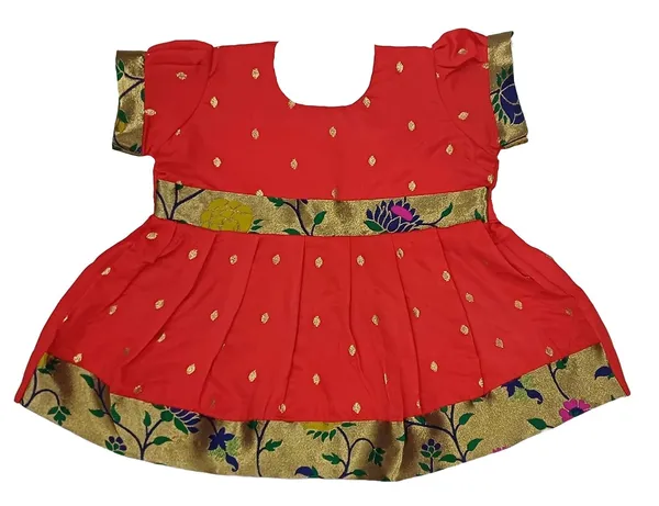 Red_Taffeta_Premium_&_Elegant_Frock_For_Girls