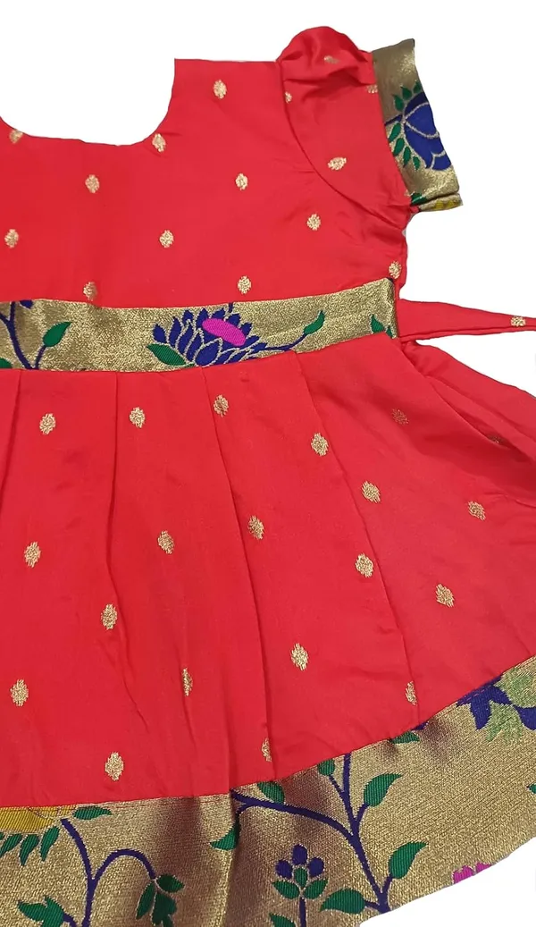 Red_Taffeta_Premium_&_Elegant_Frock_For_Girls