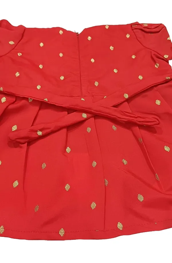 Red_Taffeta_Premium_&_Elegant_Frock_For_Girls