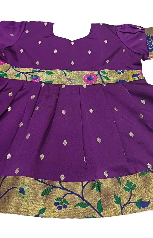 Wine_Taffeta_Premium_&_Elegant_Frock_For_Girls