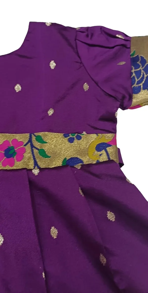 Wine_Taffeta_Premium_&_Elegant_Frock_For_Girls
