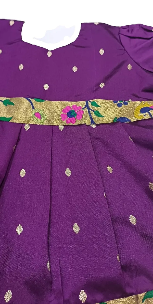 Wine_Taffeta_Premium_&_Elegant_Frock_For_Girls