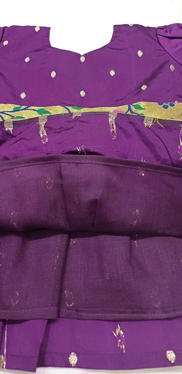 Wine_Taffeta_Premium_&_Elegant_Frock_For_Girls