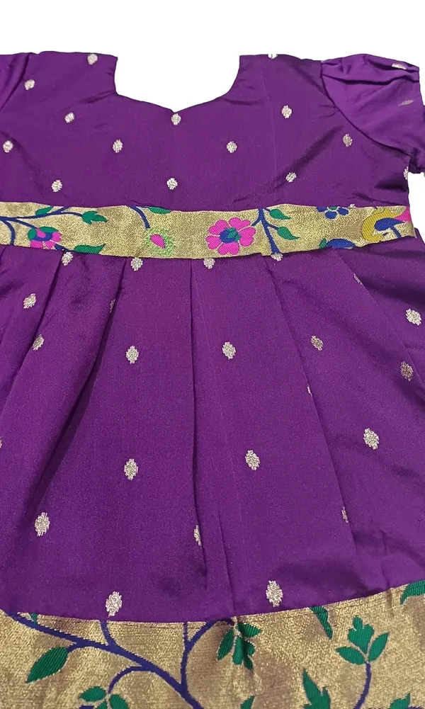 Wine_Taffeta_Premium_&_Elegant_Frock_For_Girls