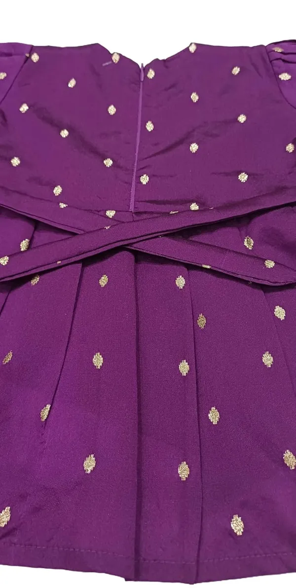 Wine_Taffeta_Premium_&_Elegant_Frock_For_Girls
