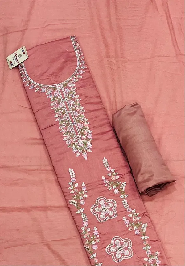 Peach_Georgette_Party_Wear_Traditional_Embroidery_Unstitched_Suit_For_Women