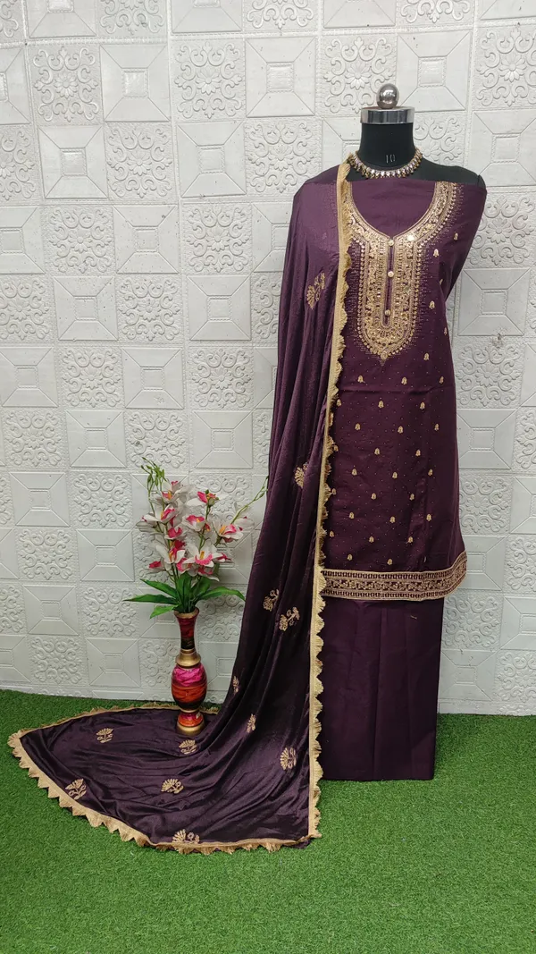 Purple_Cotton_Embroidery_Unstitched_Suit_For_Women