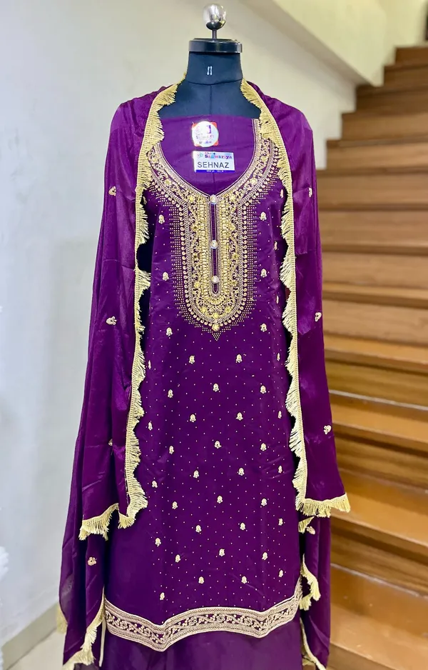 Purple_Cotton_Embroidery_Unstitched_Suit_For_Women