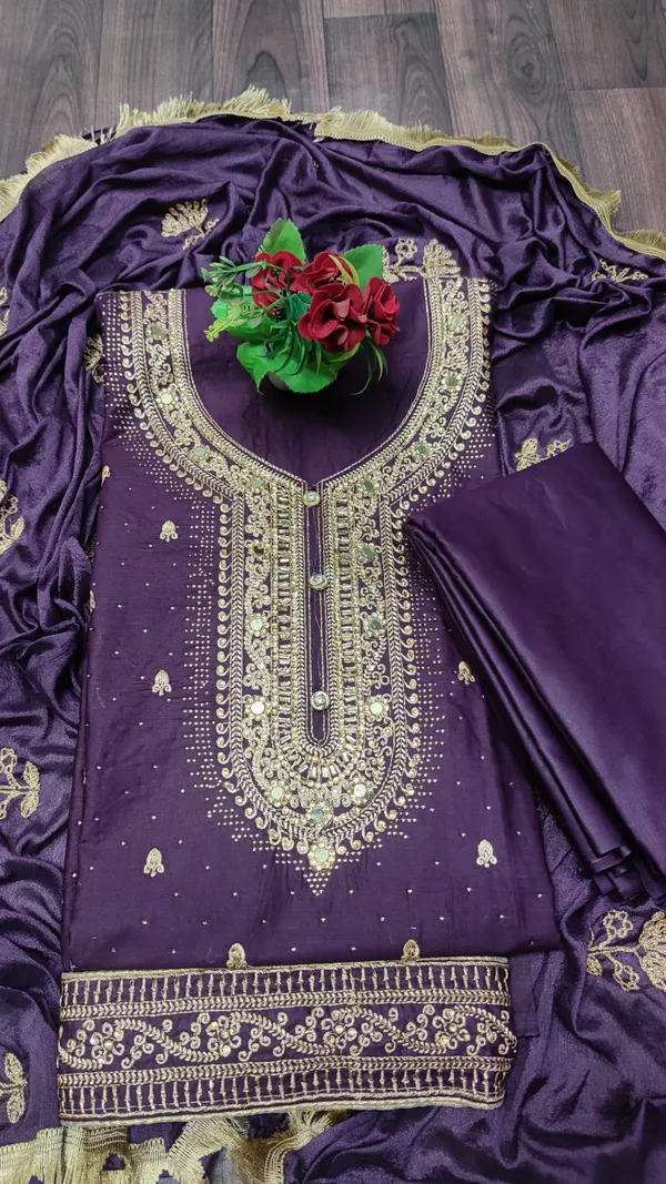 Purple_Cotton_Embroidery_Unstitched_Suit_For_Women
