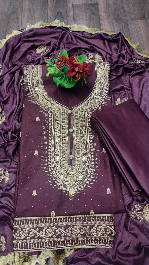 Purple_Cotton_Embroidery_Unstitched_Suit_For_Women