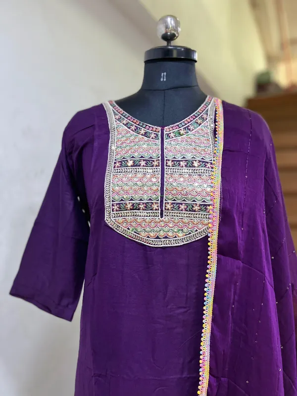 Purple_Rayon_Stiched_Kurti_Set_For_Women