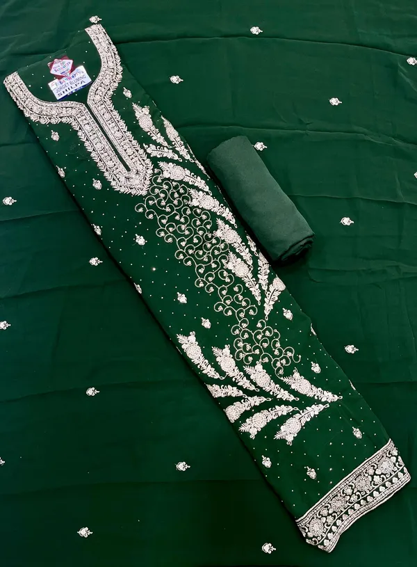 Green_Georgette_Party_Wear_Traditional_Embroidery_Unstitched_Suit_For_Women