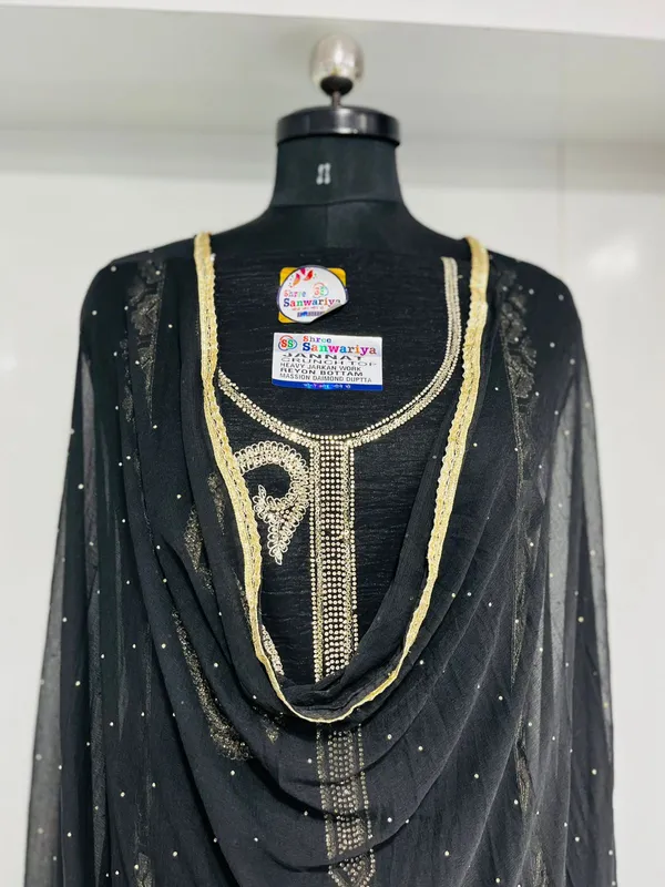 Black_Georgette_Party_Wear_Traditional_Embroidery_Unstitched_Suit_For_Women
