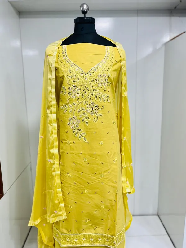 Mustard_Cotton_Embroidery_Unstitched_Suit_For_Women