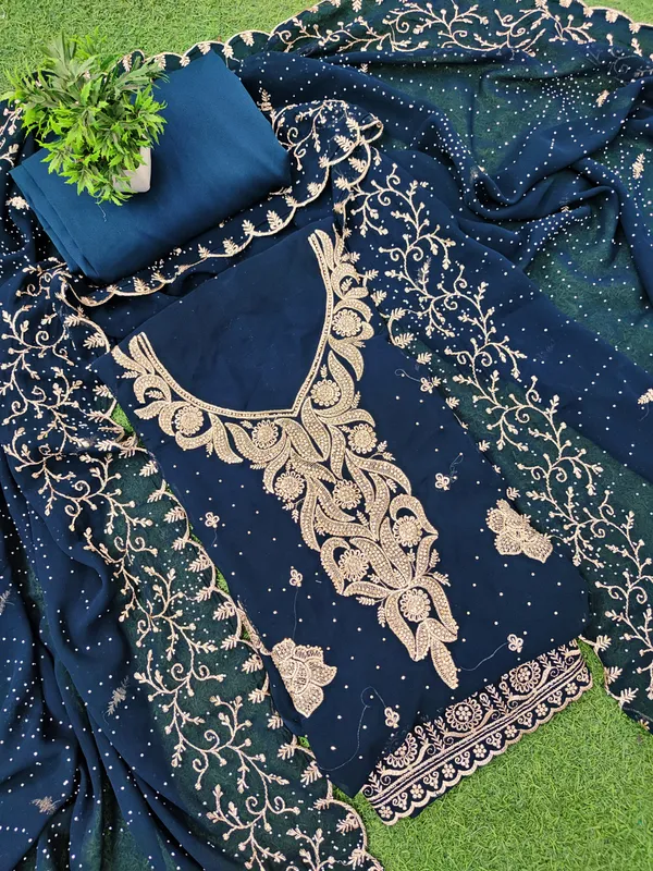Blue_Georgette_Party_Wear_Traditional_Embroidery_Unstitched_Suit_For_Women