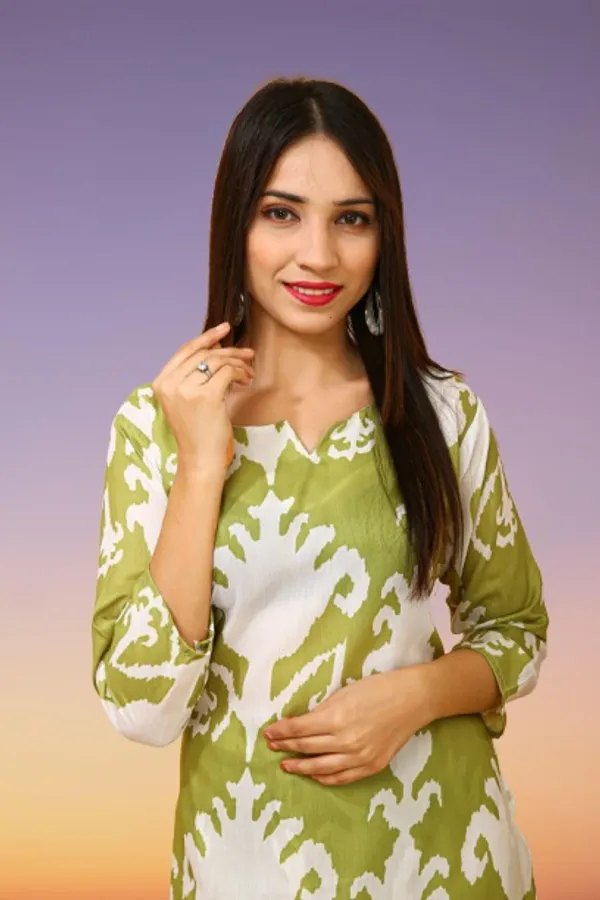 Green_Kora_Muslin__Stiched_Co_Ord_Set_For_Women