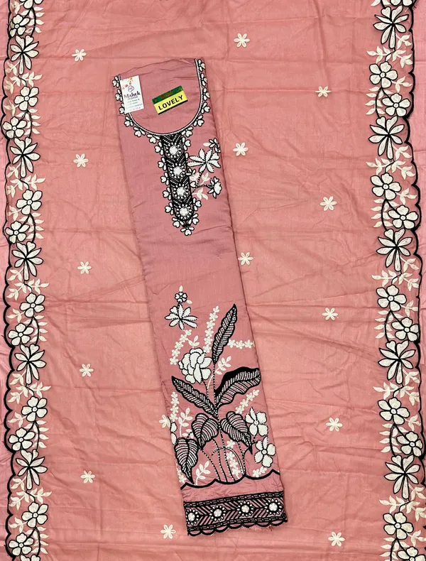 Peach_Party_Wear_Viscose_Embroidery_Unstitched_Suit_For_Women