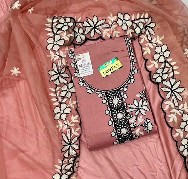 Peach_Party_Wear_Viscose_Embroidery_Unstitched_Suit_For_Women