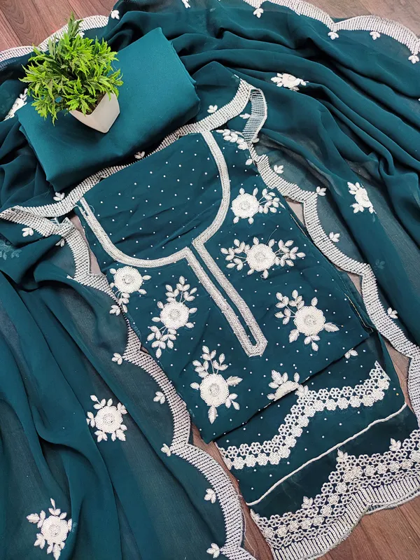 Blue_Georgette_Party_Wear_Traditional_Embroidery_Unstitched_Suit_For_Women