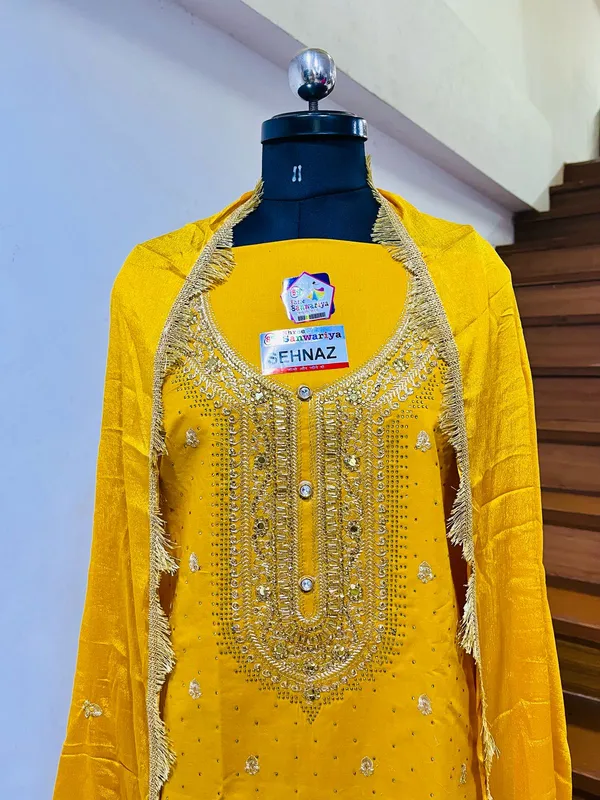 Mustard_Cotton_Embroidery_Unstitched_Suit_For_Women