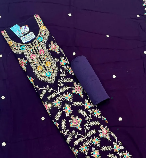Purple_Georgette_Party_Wear_Traditional_Embroidery_Unstitched_Suit_For_Women
