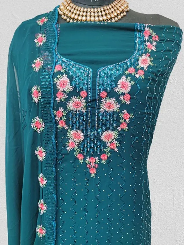 Blue_Georgette_Party_Wear_Traditional_Embroidery_Unstitched_Suit_For_Women