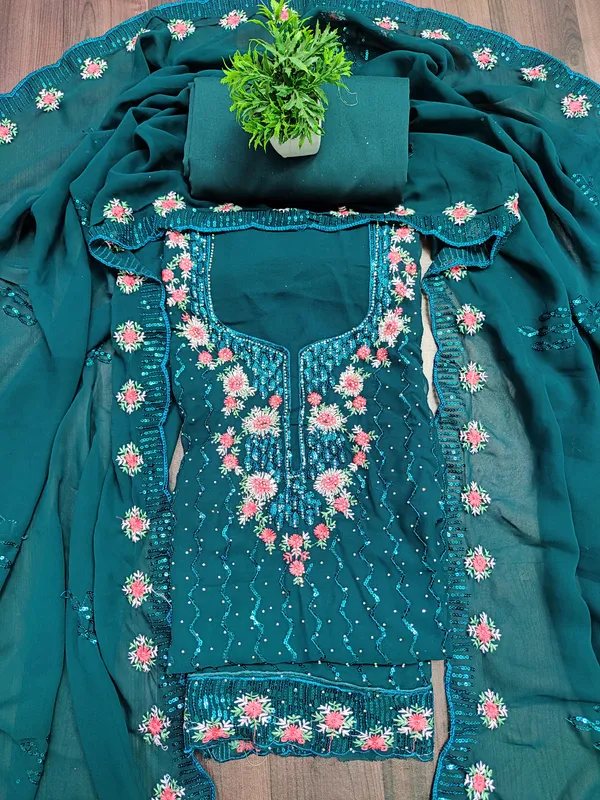 Blue_Georgette_Party_Wear_Traditional_Embroidery_Unstitched_Suit_For_Women
