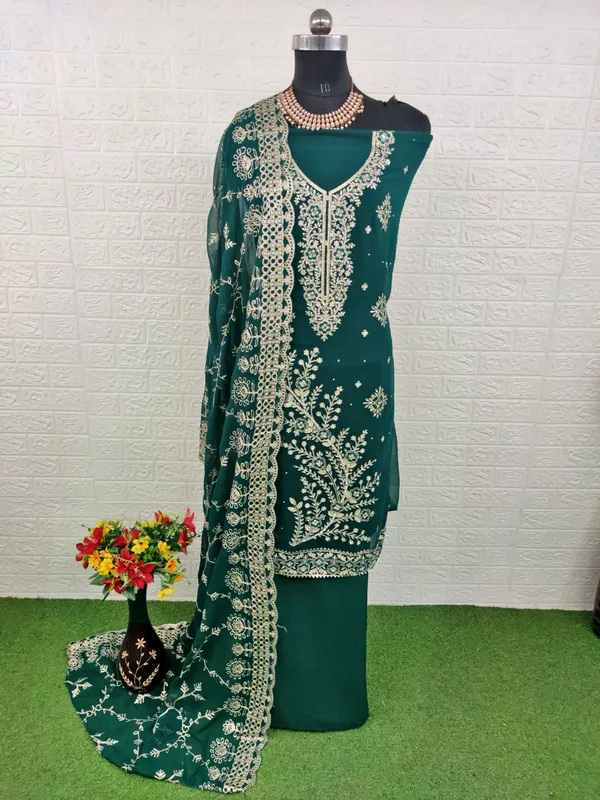 Green_Georgette_Party_Wear_Traditional_Embroidery_Unstitched_Suit_For_Women