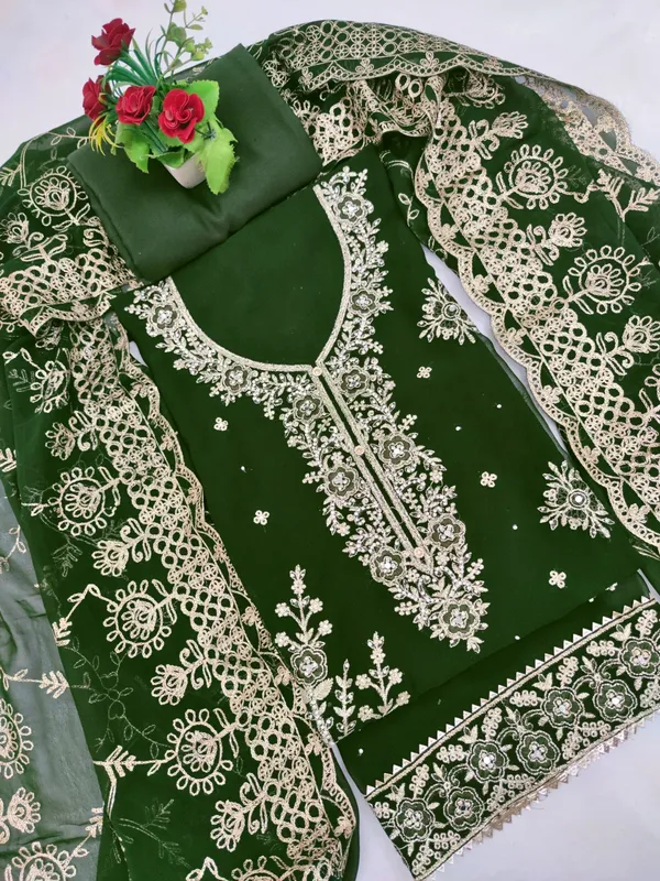 Green_Georgette_Party_Wear_Traditional_Embroidery_Unstitched_Suit_For_Women
