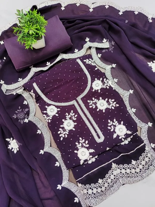Purple_Georgette_Party_Wear_Traditional_Embroidery_Unstitched_Suit_For_Women