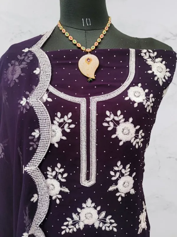 Purple_Georgette_Party_Wear_Traditional_Embroidery_Unstitched_Suit_For_Women
