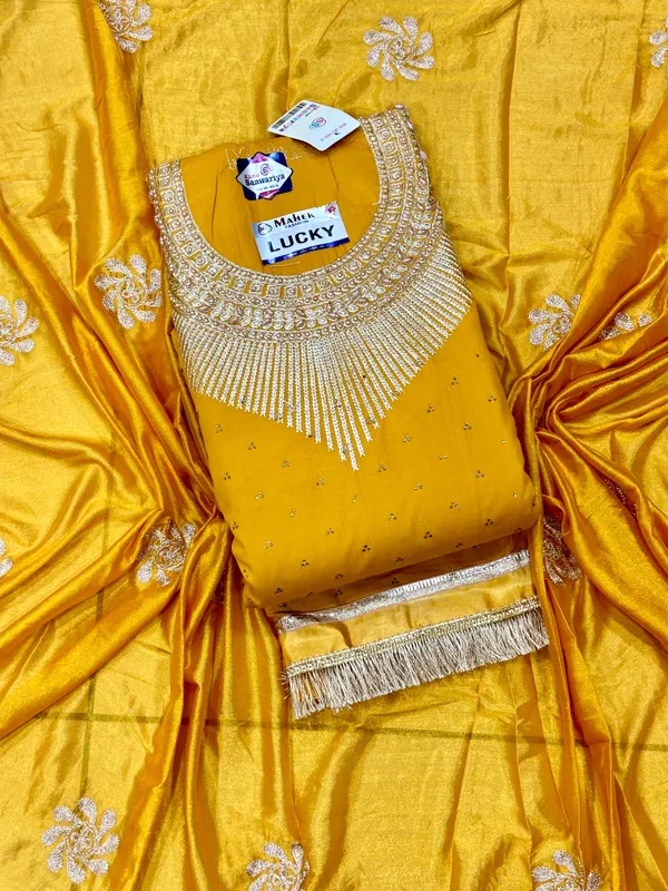 Mustard_Cotton_Embroidery_Unstitched_Suit_For_Women