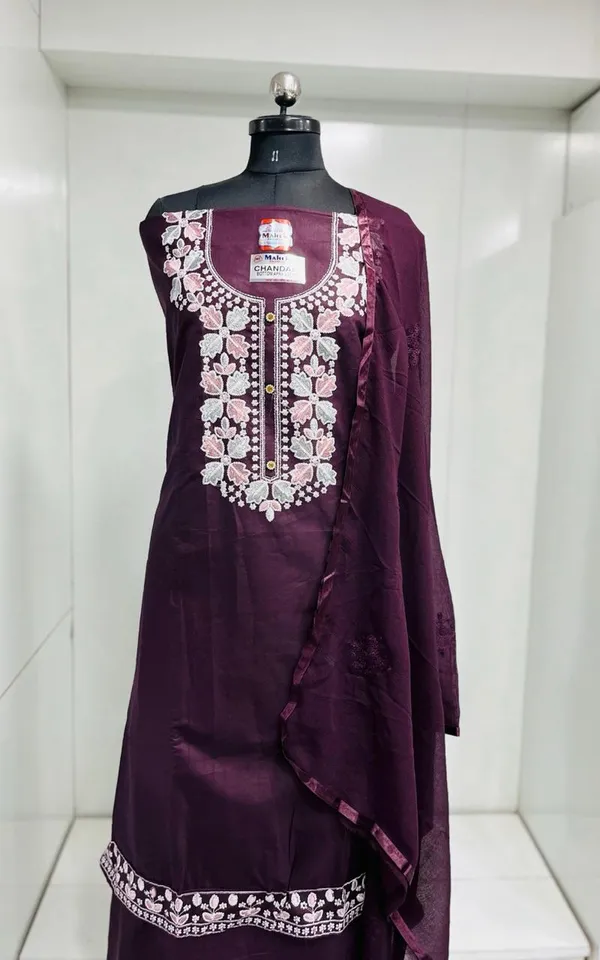 Purple_Cotton_Embroidery_Unstitched_Suit_For_Women