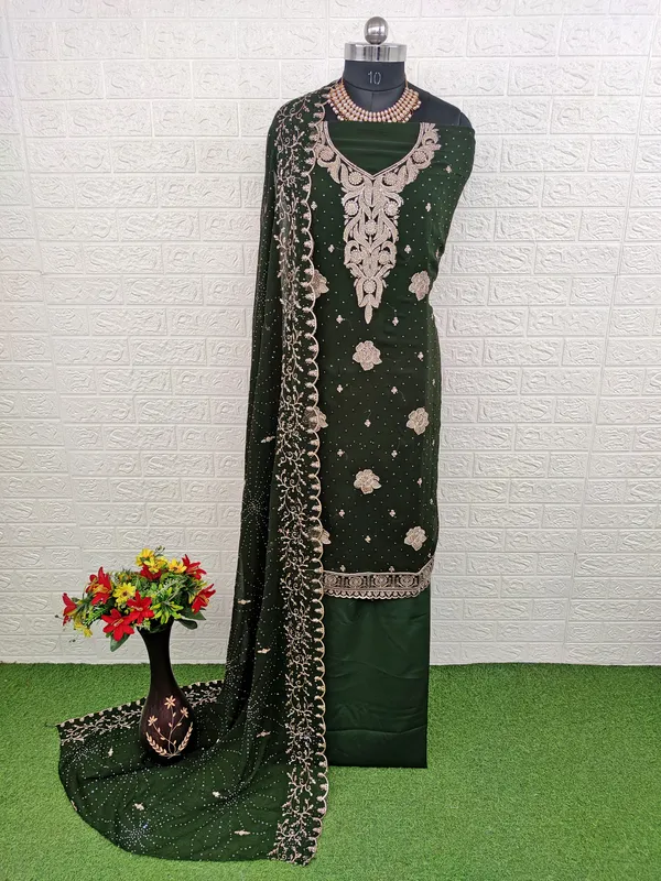 Green_Georgette_Party_Wear_Traditional_Embroidery_Unstitched_Suit_For_Women