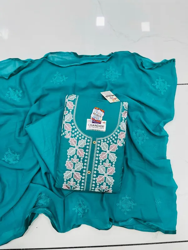 Blue_Cotton_Embroidery_Unstitched_Suit_For_Women