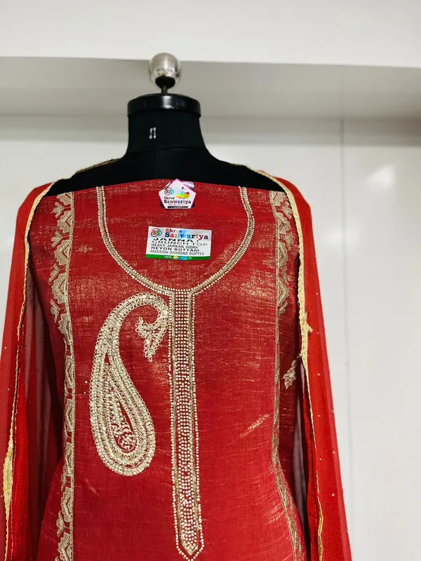 Orange_Georgette_Party_Wear_Traditional_Embroidery_Unstitched_Suit_For_Women
