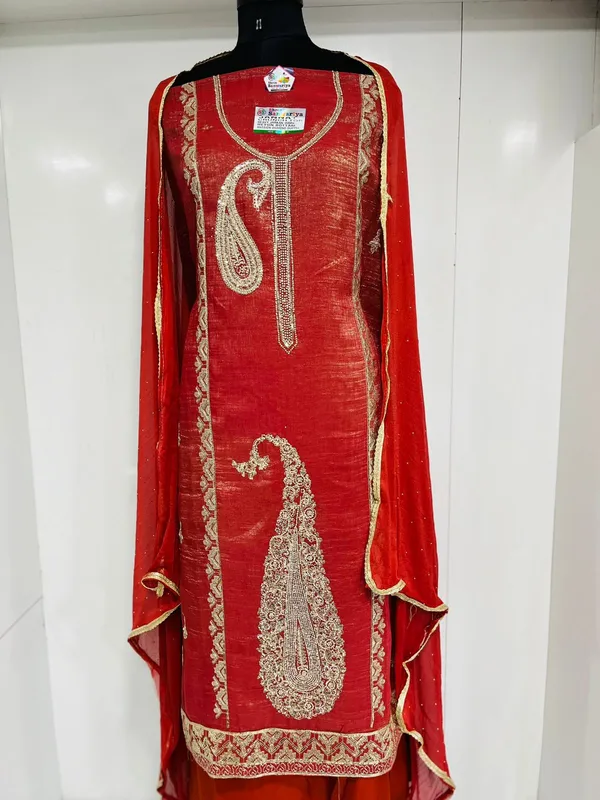 Orange_Georgette_Party_Wear_Traditional_Embroidery_Unstitched_Suit_For_Women