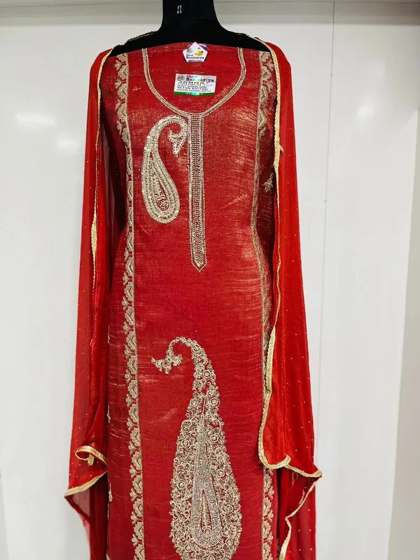 Orange_Georgette_Party_Wear_Traditional_Embroidery_Unstitched_Suit_For_Women