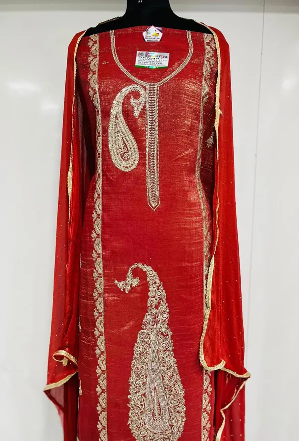 Orange_Georgette_Party_Wear_Traditional_Embroidery_Unstitched_Suit_For_Women