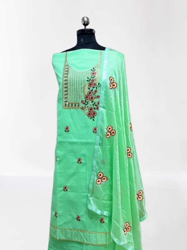 Mint_Green_Unstitched_Suit_For_Women_|_Cotton_Embroidery_Work_Unstitched_Suit