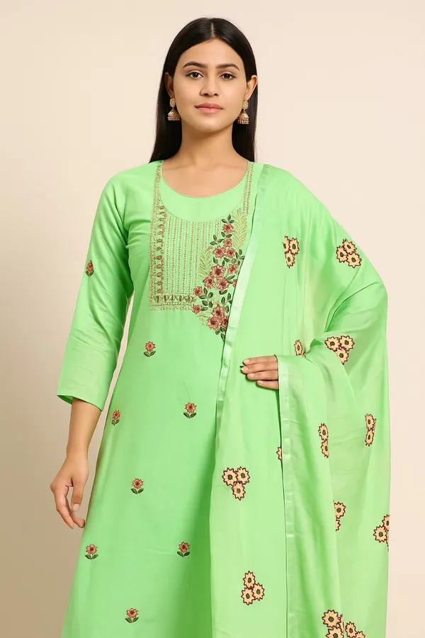 Mint_Green_Unstitched_Suit_For_Women_|_Cotton_Embroidery_Work_Unstitched_Suit