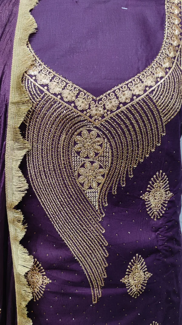 Purple_Cotton_Embroidery_Unstitched_Suit_For_Women