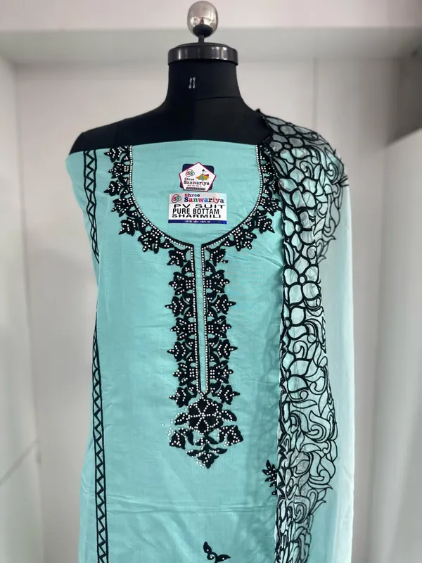 Blue_Party_Wear_Viscose_Embroidery_Unstitched_Suit_For_Women