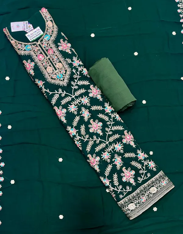 Green_Georgette_Party_Wear_Traditional_Embroidery_Unstitched_Suit_For_Women