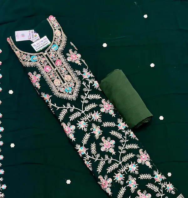 Green_Georgette_Party_Wear_Traditional_Embroidery_Unstitched_Suit_For_Women