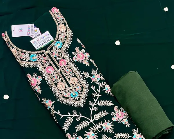 Green_Georgette_Party_Wear_Traditional_Embroidery_Unstitched_Suit_For_Women