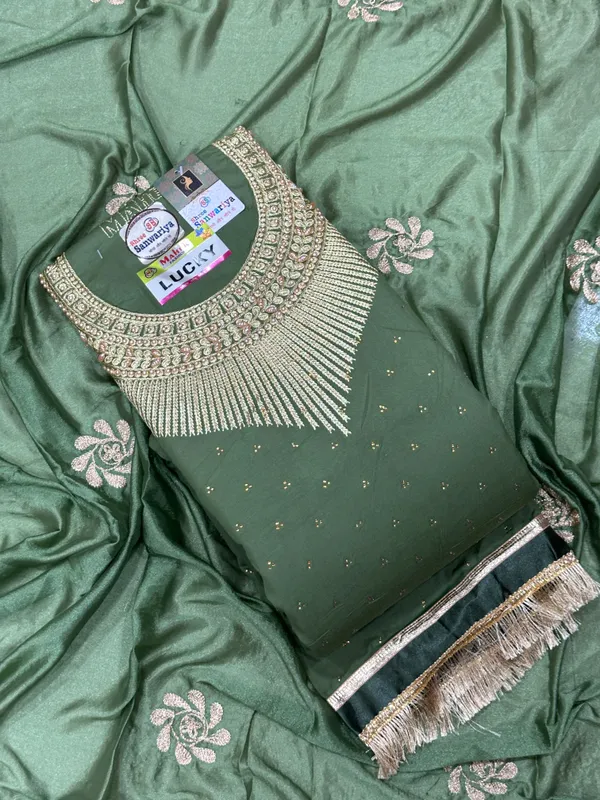 Olive_Cotton_Embroidery_Unstitched_Suit_For_Women