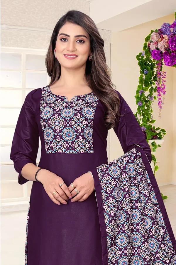 Purple_Rayon_Stiched_Kurti_Set_For_Women