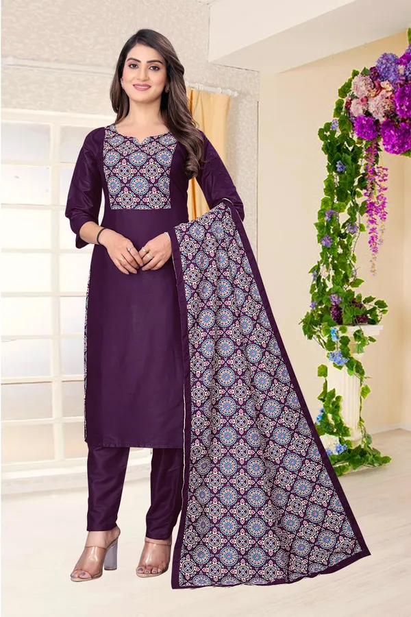 Purple_Rayon_Stiched_Kurti_Set_For_Women