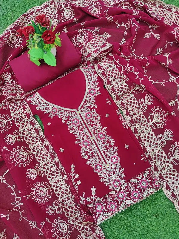 Pink_Georgette_Party_Wear_Traditional_Embroidery_Unstitched_Suit_For_Women